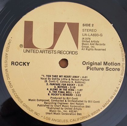 Bill Conti : Rocky (Original Motion Picture Score) (LP, Album, Ter)