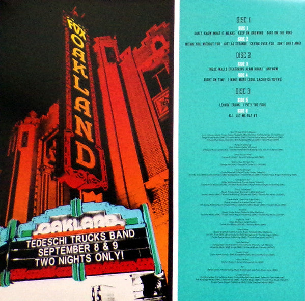 Tedeschi Trucks Band : Live From The Fox Oakland (3xLP, Album, 180)