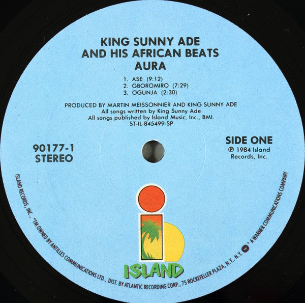 King Sunny Ade And His African Beats* : Aura (LP, Album, Spe)
