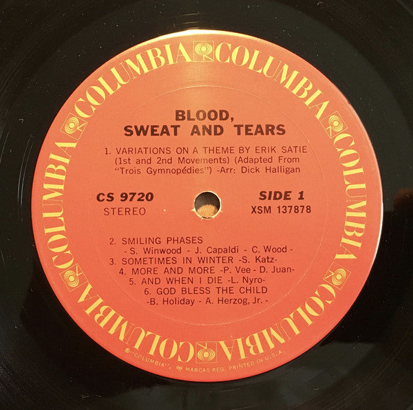 Blood, Sweat And Tears : Blood, Sweat & Tears (LP, Album, Gat)
