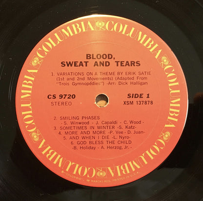 Blood, Sweat And Tears : Blood, Sweat & Tears (LP, Album, Gat)