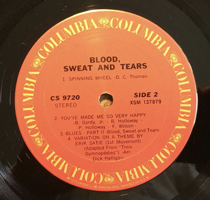 Blood, Sweat And Tears : Blood, Sweat & Tears (LP, Album, Gat)