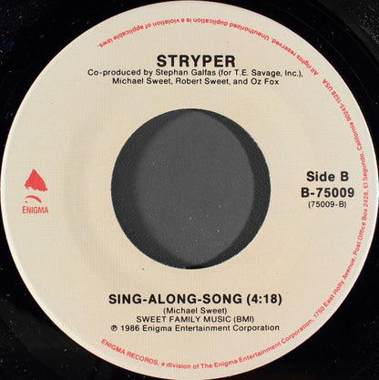 Stryper : Honestly (7", Single)