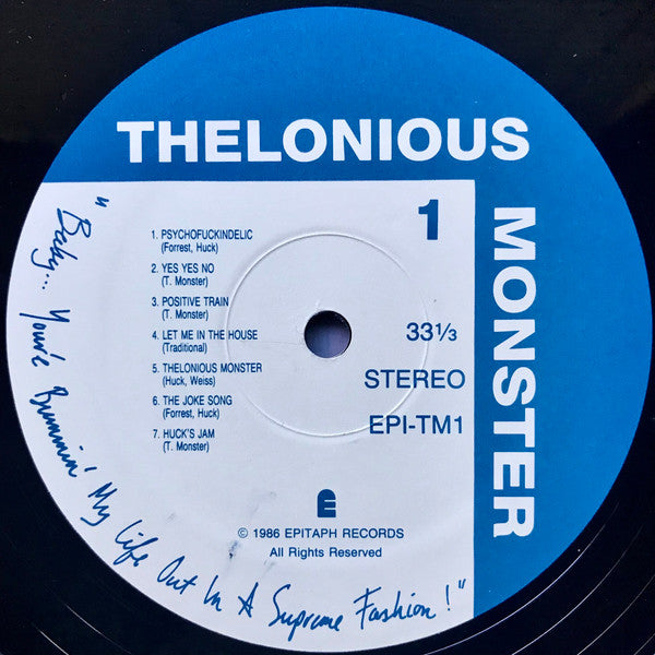 Thelonious Monster : Baby...You're Bummin' My Life Out In A Supreme Fashion (LP, Album)