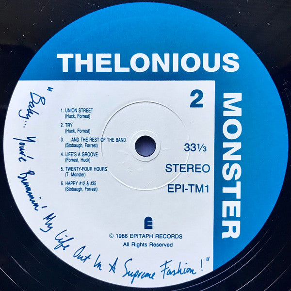 Thelonious Monster : Baby...You're Bummin' My Life Out In A Supreme Fashion (LP, Album)