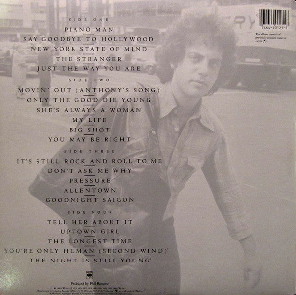 Billy Joel : Greatest Hits Volume I & Volume II (2xLP, Comp, Pit)