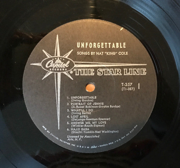 Nat King Cole : Unforgettable (LP, Album, Mono, Scr)