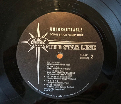 Nat King Cole : Unforgettable (LP, Album, Mono, Scr)