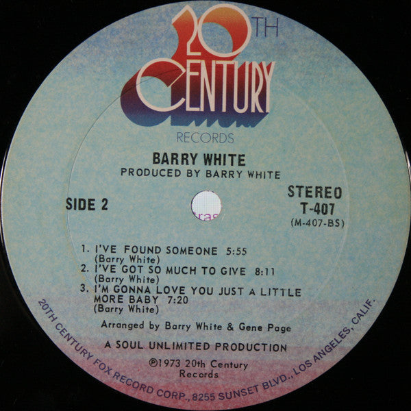 Barry White : I've Got So Much To Give (LP, Album, Ter)