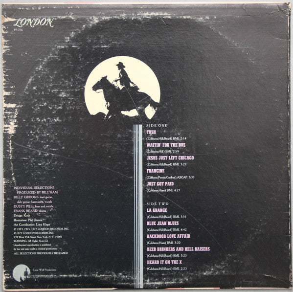 ZZ Top : The Best Of ZZ Top (LP, Comp, Club, CRC)