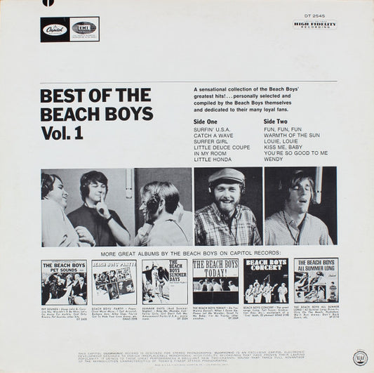 The Beach Boys : Best Of The Beach Boys (LP, Comp, RE, Jac)
