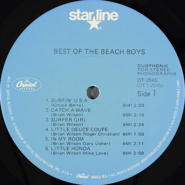 The Beach Boys : Best Of The Beach Boys (LP, Comp, RE, Jac)