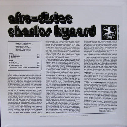 Charles Kynard : Afro-Disiac (LP, Album, RE, 180)