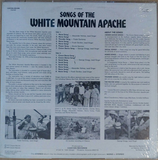 Apache (19) : Songs Of The White Mountain Apache (LP, Album)