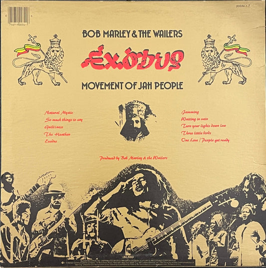 Bob Marley & The Wailers : Exodus (LP, Album, RE, RP)
