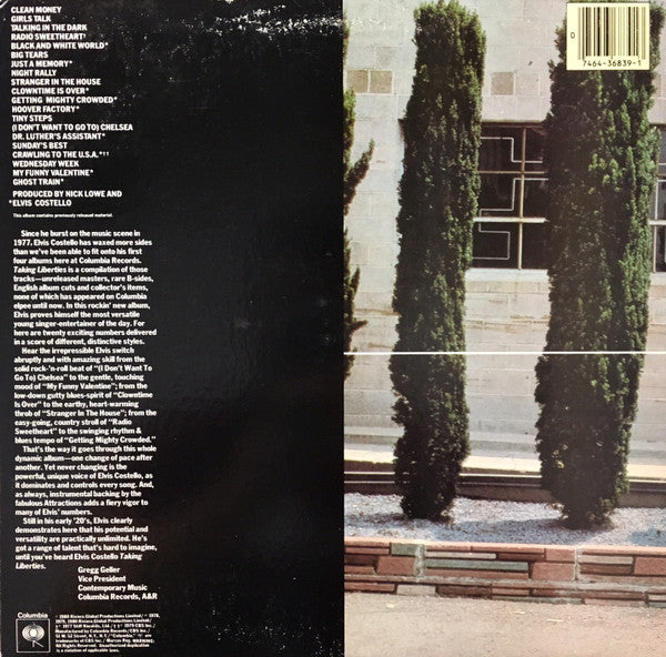 Elvis Costello : Taking Liberties (LP, Comp, Ter)