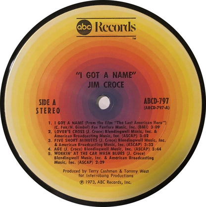 Jim Croce : I Got A Name (LP, Album, RE)