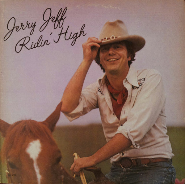 Jerry Jeff* : Ridin' High (LP, Album, Glo)