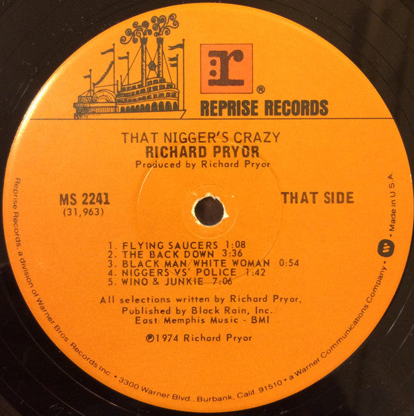 Richard Pryor : That Nigger's Crazy (LP, Album, RE, Win)