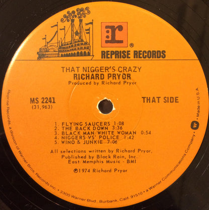 Richard Pryor : That Nigger's Crazy (LP, Album, RE, Win)