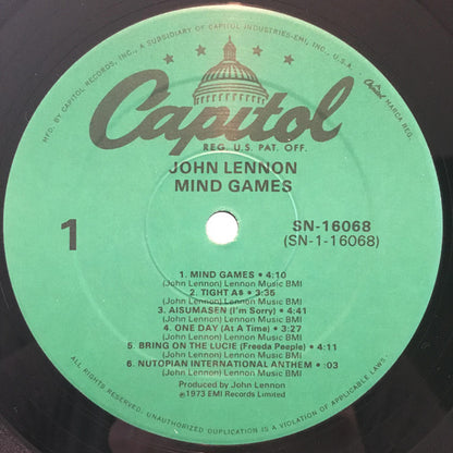 John Lennon : Mind Games (LP, Album, RE, Gre)