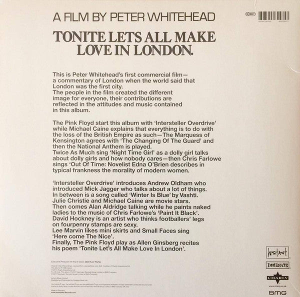 Various : Tonite Let's All Make Love In London (LP, Album, Mono, RE, RM, Pin)