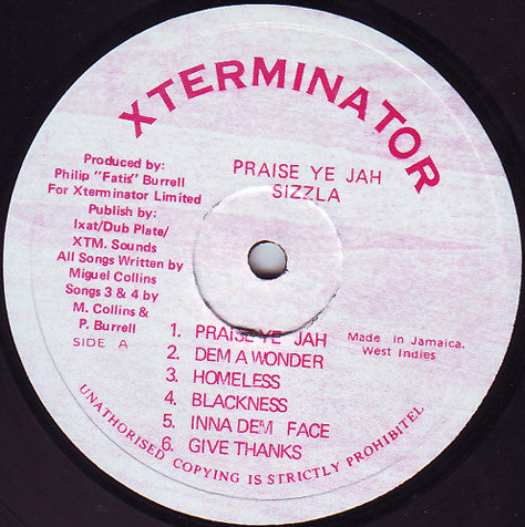 Sizzla : Praise Ye Jah (LP, Album)