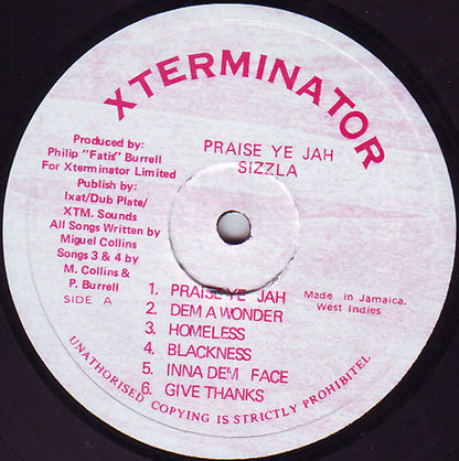 Sizzla : Praise Ye Jah (LP, Album)