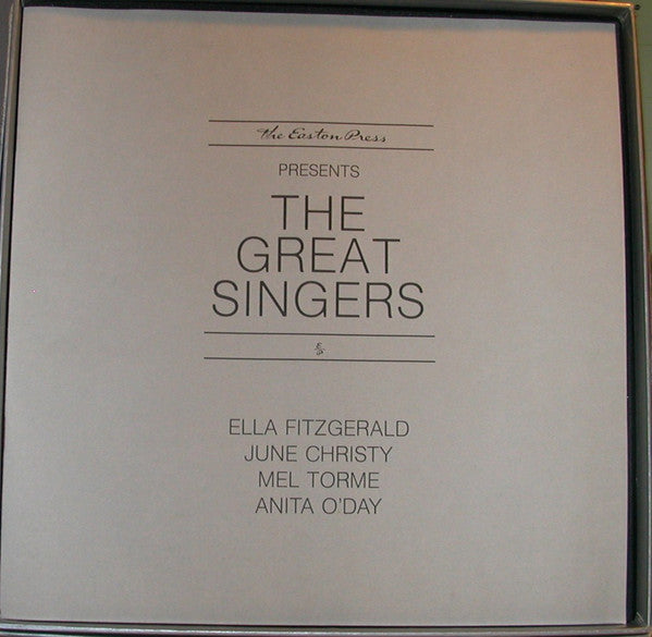 Ella Fitzgerald, Mel Tormé, Anita O'Day, June Christy : The Great Singers (4xLP, Comp + Box)
