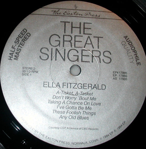 Ella Fitzgerald, Mel Tormé, Anita O'Day, June Christy : The Great Singers (4xLP, Comp + Box)