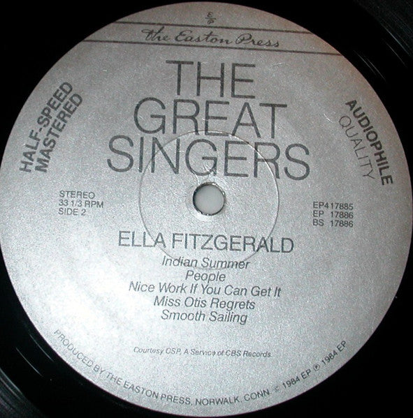 Ella Fitzgerald, Mel Tormé, Anita O'Day, June Christy : The Great Singers (4xLP, Comp + Box)