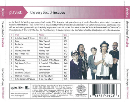 Incubus (2) : Playlist: The Very Best Of Incubus (CD, Comp)