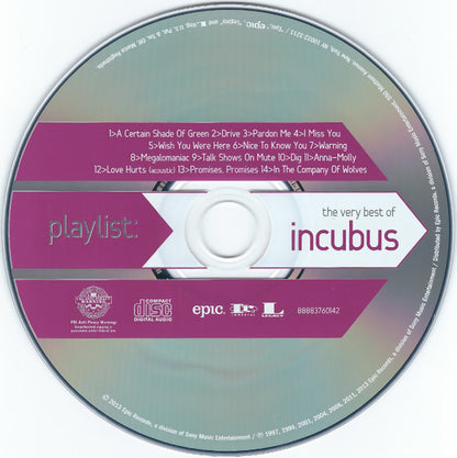 Incubus (2) : Playlist: The Very Best Of Incubus (CD, Comp)