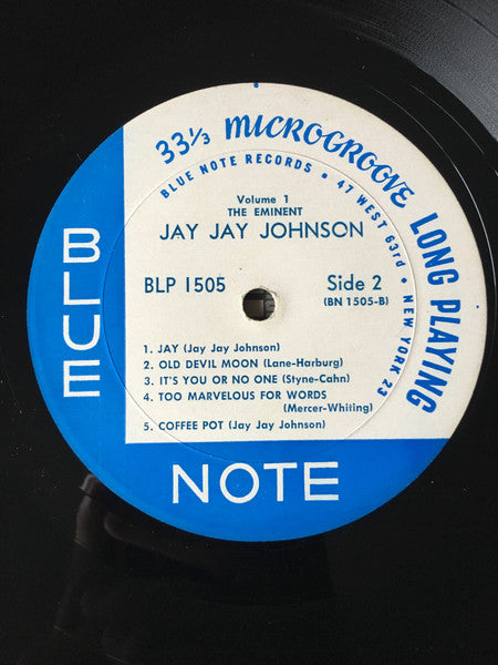 Jay Jay Johnson* : The Eminent Jay Jay Johnson Volume 1 (LP, Comp, Mono, RP)