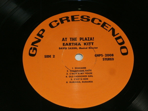 Eartha Kitt : In Person At The Plaza (LP, Album)