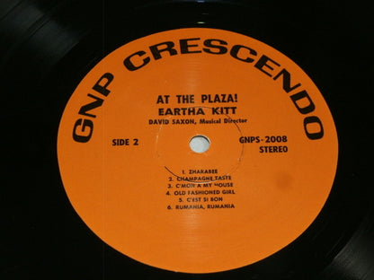 Eartha Kitt : In Person At The Plaza (LP, Album)