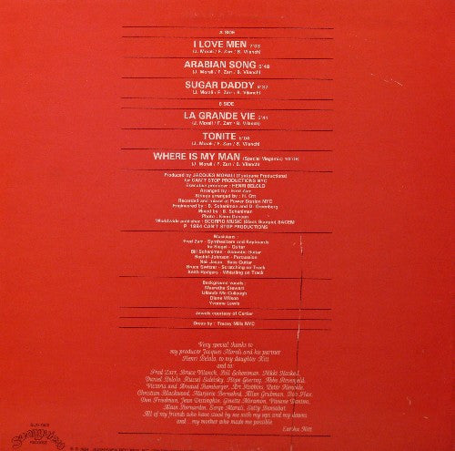 Eartha Kitt : I Love Men (LP, Album, Hau)