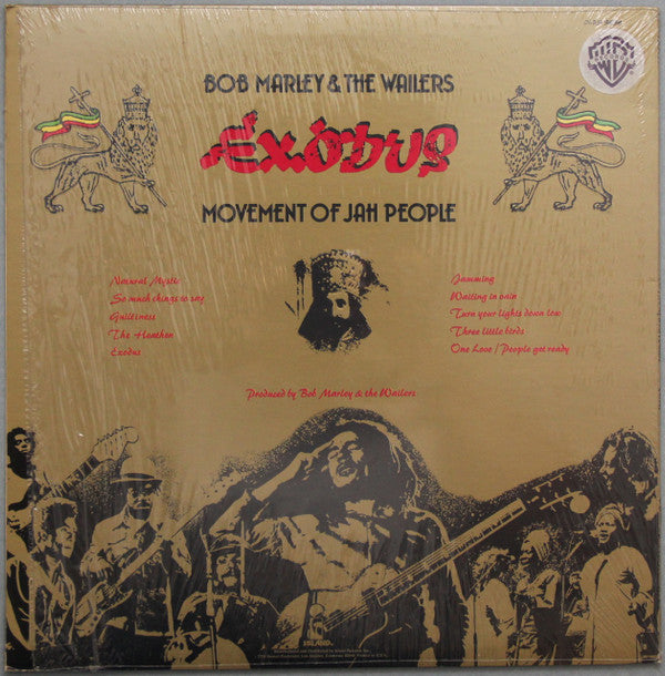 Bob Marley & The Wailers : Exodus (LP, Album, RE, Win)