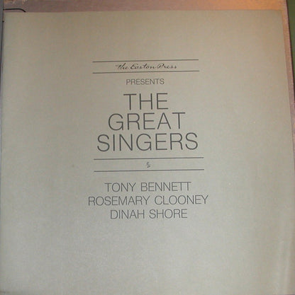 Tony Bennett, Rosemary Clooney, Dinah Shore : The Great Singers (4xLP, Comp + Box)
