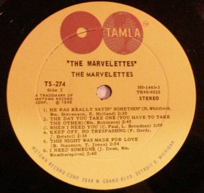 The Marvelettes : The Marvelettes (LP, Album, Roc)