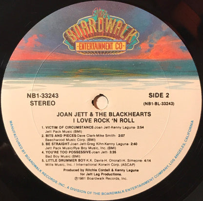 Joan Jett & The Blackhearts : I Love Rock 'N Roll (LP, Album, Gol)