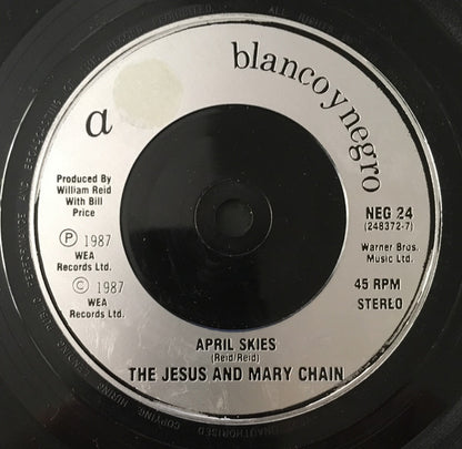 The Jesus And Mary Chain : April Skies (7", Single, Sil)