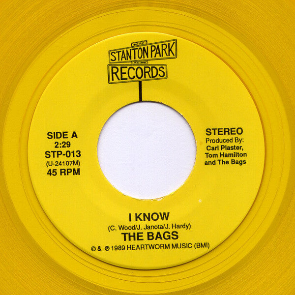 The Bags (2) : Hide And Seek (7", Single, Num, Yel)