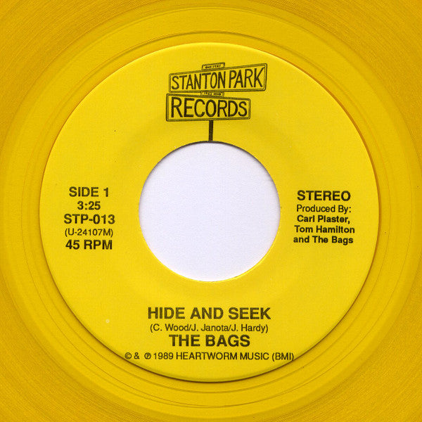 The Bags (2) : Hide And Seek (7", Single, Num, Yel)