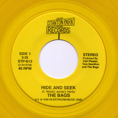 The Bags (2) : Hide And Seek (7", Single, Num, Yel)