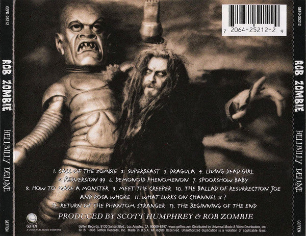 Rob Zombie : Hellbilly Deluxe (CD, Album, RE)
