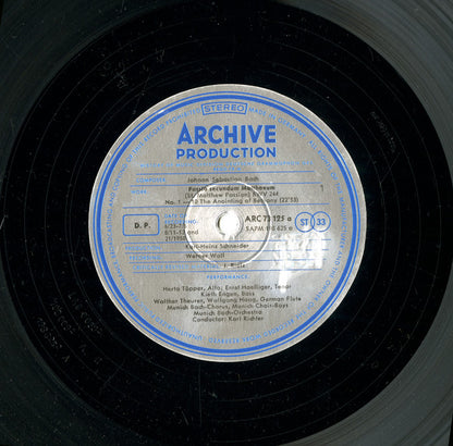 Johann Sebastian Bach / Karl Richter : Passio Secundum Matthæum (Matthäus-Passion) BWV 244 (4xLP, Aut + Box)