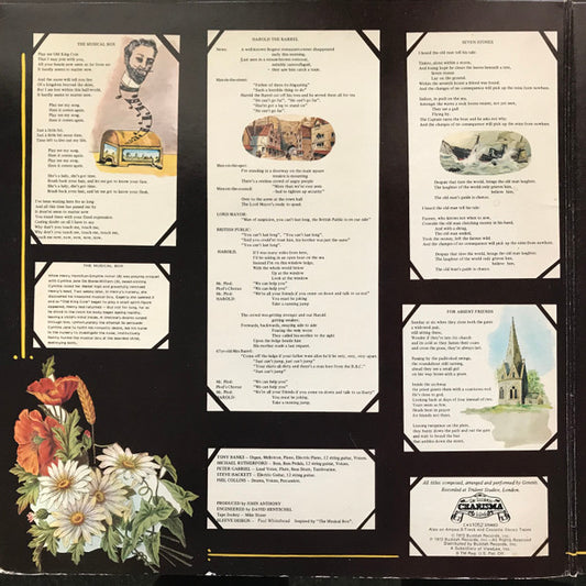 Genesis : Nursery Cryme (LP, Album, Son)
