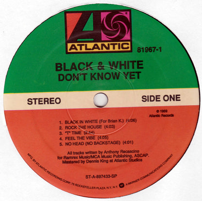 Black & White (7) : Don't Know Yet (LP, Album)