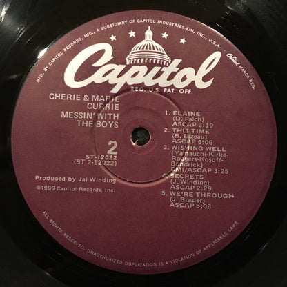 Cherie And Marie Currie* : Messin' With The Boys (LP, Album, Win)